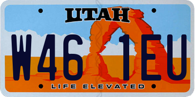 UT license plate W461EU