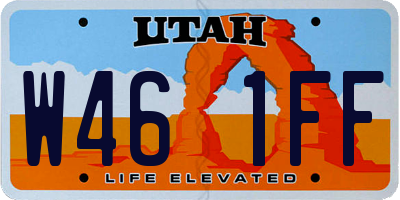UT license plate W461FF