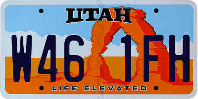 UT license plate W461FH