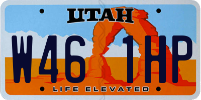 UT license plate W461HP