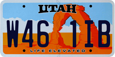 UT license plate W461IB