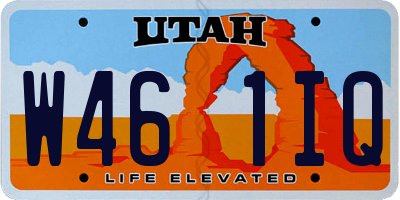 UT license plate W461IQ
