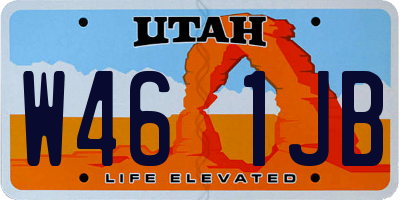 UT license plate W461JB