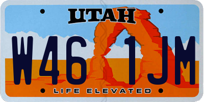 UT license plate W461JM