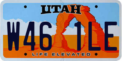 UT license plate W461LE