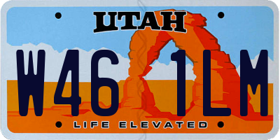 UT license plate W461LM