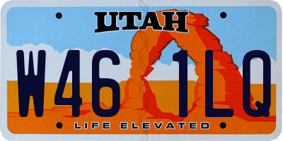 UT license plate W461LQ