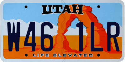 UT license plate W461LR