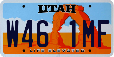 UT license plate W461MF