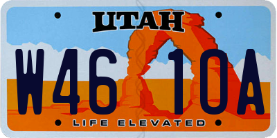 UT license plate W461OA