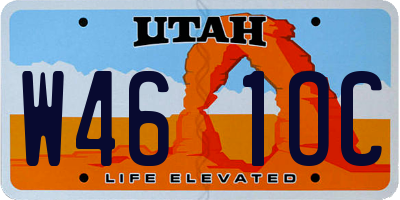 UT license plate W461OC