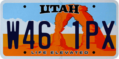 UT license plate W461PX