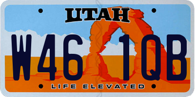UT license plate W461QB