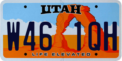 UT license plate W461QH