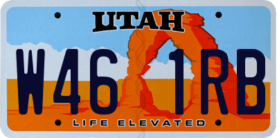 UT license plate W461RB