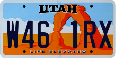 UT license plate W461RX