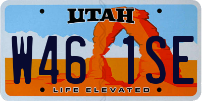 UT license plate W461SE