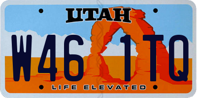 UT license plate W461TQ
