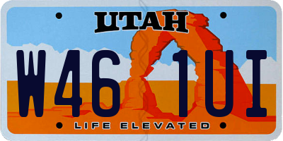 UT license plate W461UI