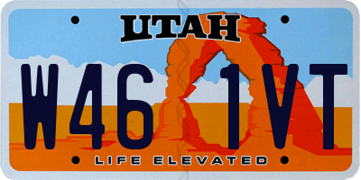 UT license plate W461VT