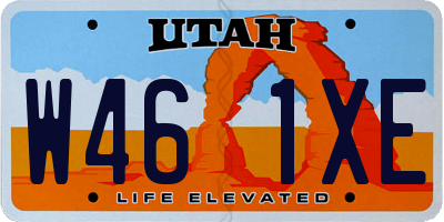 UT license plate W461XE