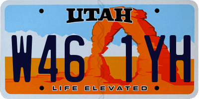 UT license plate W461YH