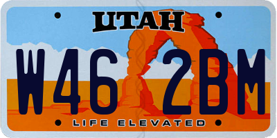 UT license plate W462BM