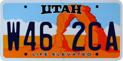 UT license plate W462CA
