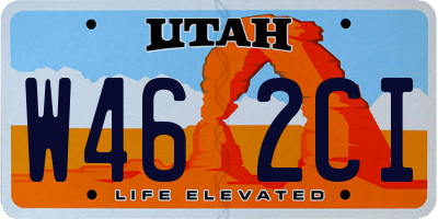 UT license plate W462CI