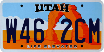UT license plate W462CM