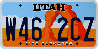UT license plate W462CZ