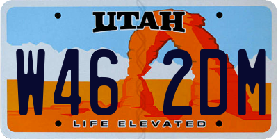 UT license plate W462DM