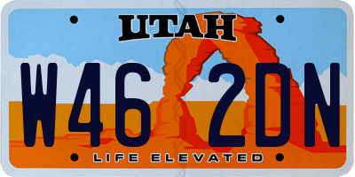 UT license plate W462DN
