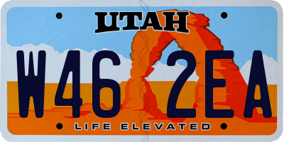 UT license plate W462EA
