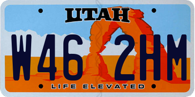UT license plate W462HM