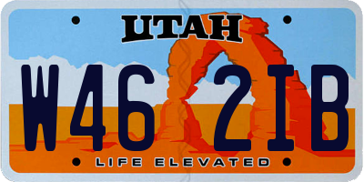 UT license plate W462IB