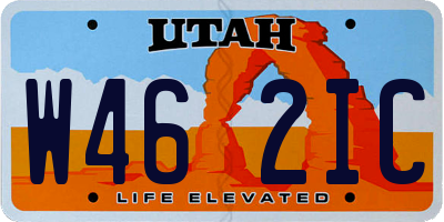 UT license plate W462IC