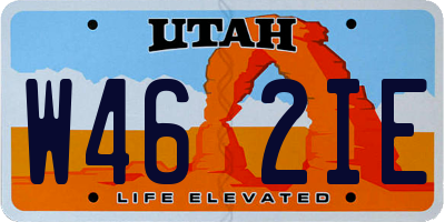 UT license plate W462IE