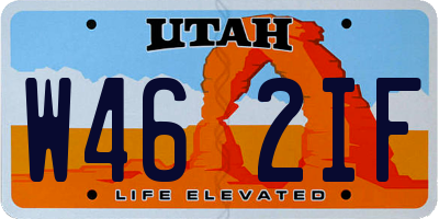 UT license plate W462IF