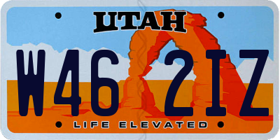 UT license plate W462IZ