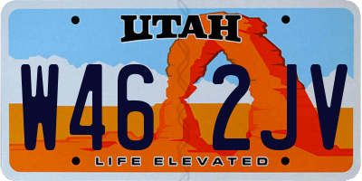 UT license plate W462JV