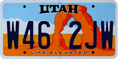 UT license plate W462JW