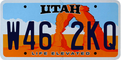 UT license plate W462KQ