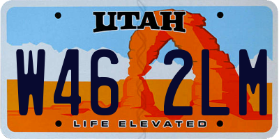 UT license plate W462LM
