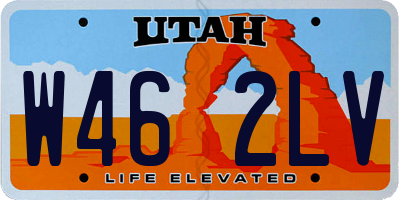 UT license plate W462LV