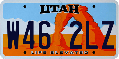UT license plate W462LZ