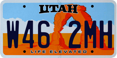 UT license plate W462MH