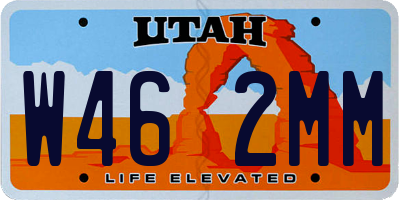 UT license plate W462MM