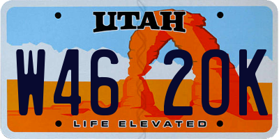 UT license plate W462OK