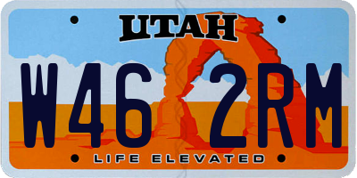 UT license plate W462RM